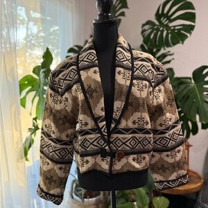 Vintage Flashback  Jacket Sz M 100 Percent Cotton Made In India